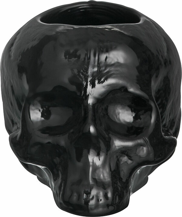 Still Life Ljuslykta Skull Svart Kosta Boda - bild 1