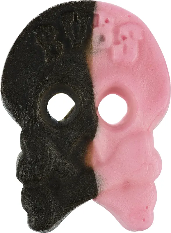 Raspberry Licorice Skalle Foam kartong Bubs - bild 1