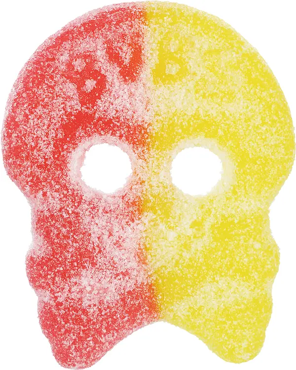 Lemon Raspberry Skalle kartong Bubs - bild 1