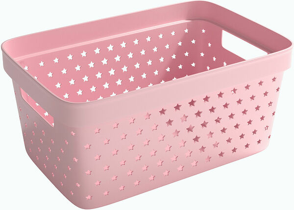 Förvaringskorg Star Basket 4,5 L Gammelrosa Nordiska Plast - bild 1