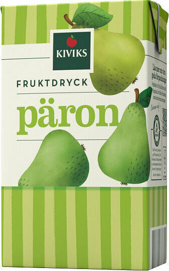 Fruktdryck Päron med sugrör Kiviks Musteri - bild 1