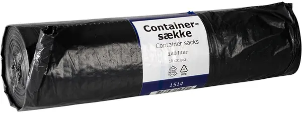 Sopsäck 140 L Svart container Abena - bild 1