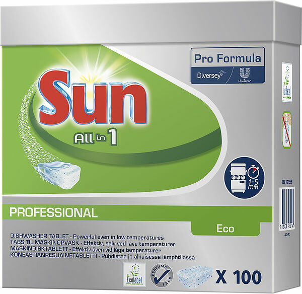 Maskindiskmedel Sun All in 1 Tab Eco Professional Diversey - bild 1