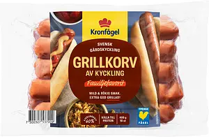 Grillkorv av kyckling 40 g Kronfågel
