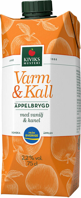 Varm & Kall Äppelbrygd 2,2% Kiviks Musteri - bild 1