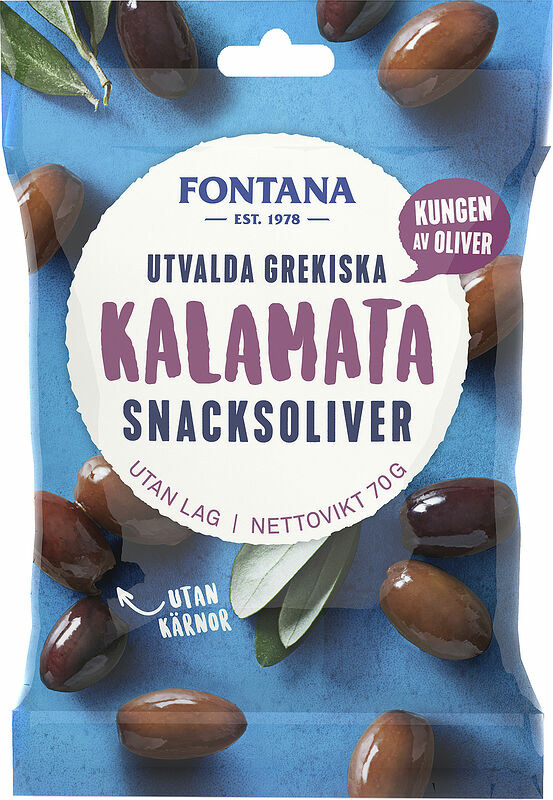 Snacksoliver Kalamata Naturella Utvalda Grekiska Fontana - bild 1
