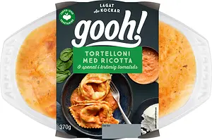 Tortelloni med Ricotta och Spenat Gooh!