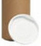 Lock till papptub 70 mm Vit - bild 1