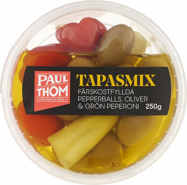 Tapasmix ostfyllda pepperballs oliver peperoni Paul och Thom - bild 1