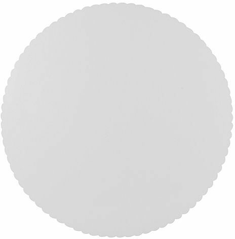 Tårtunderlag rund 30 cm vit sågtandad kant "pure" Papstar - bild 1