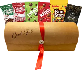 Trälåda God Jul Carl Choklad