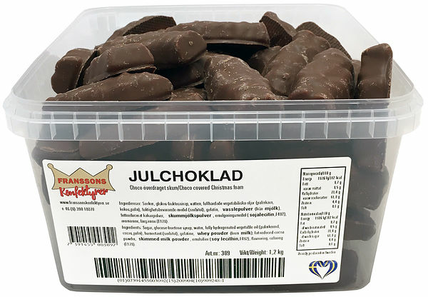 Skumtomtar Små Julchoklad Franssons Konfektyrer - bild 1