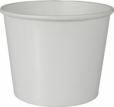 Soppskål "To Go" 500 ml 11 cm x 8,3 cm vit papper Papstar - bild 1