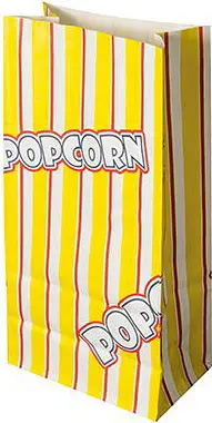 Popcornpåse 1,3 L fettbeständig sida 20,5x10,5x6 cm Papstar - bild 1