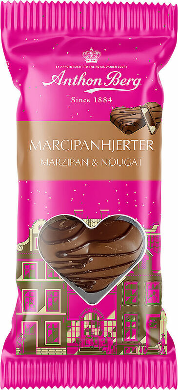 Marsipanhjärtan Nougat Anthon Berg - bild 1