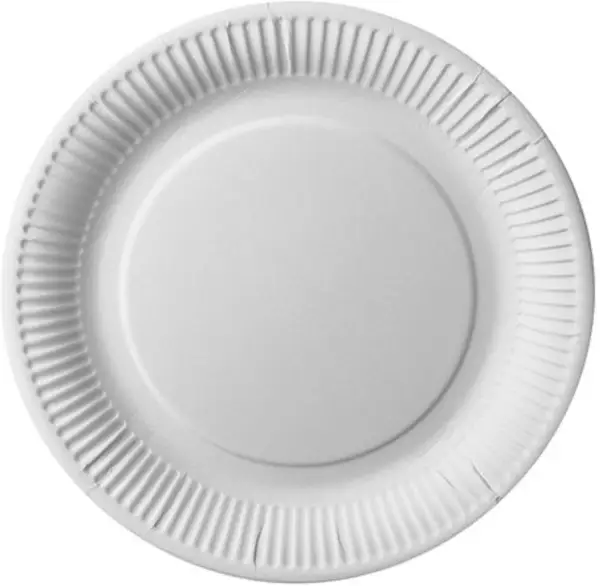 Tallrik flat 26 cm vit "pure" Papstar - bild 1