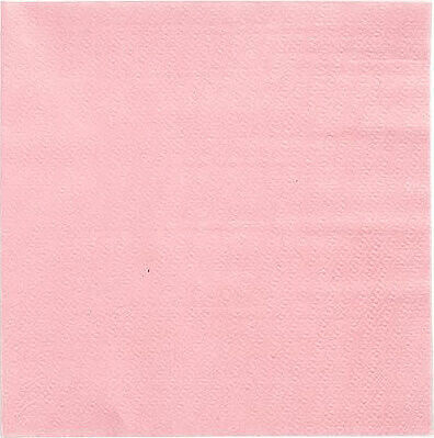 Servett 1 L rosa 33x33 cm 1/4-vikt Papstar - bild 1