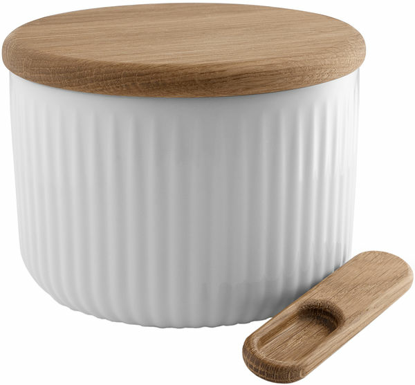 Saltkar med lock & sked Legio Nova Eva Trio - bild 1