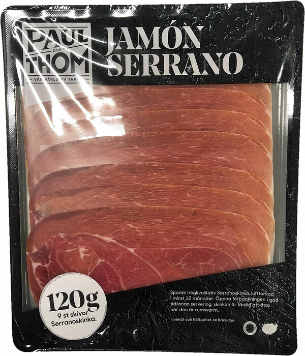Serranoskinka Jamon Serrano Paul och Thom - bild 1