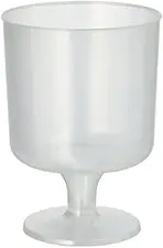 Plastglas Rödvin Flergångs 0,2 L Ø 7,2 cm transparent