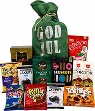 Julsäck Jutesäck Grön Inter Candy