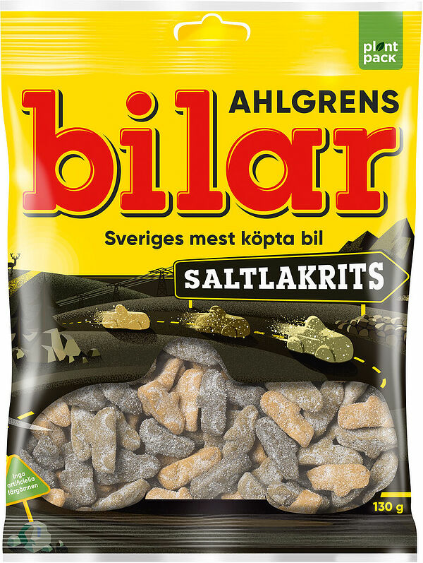Ahlgrens Bilar Saltlakrits 130 g - bild 1