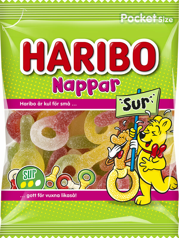 Nappar Sour påse Haribo - bild 1