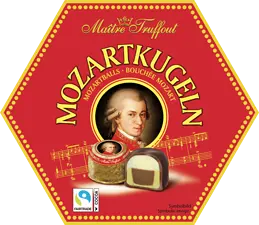 Mozartkulor ask Maitre Truffout