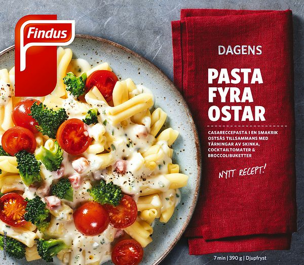 Pasta Fyra Ostar skinka broccoli Findus Dagens - bild 1