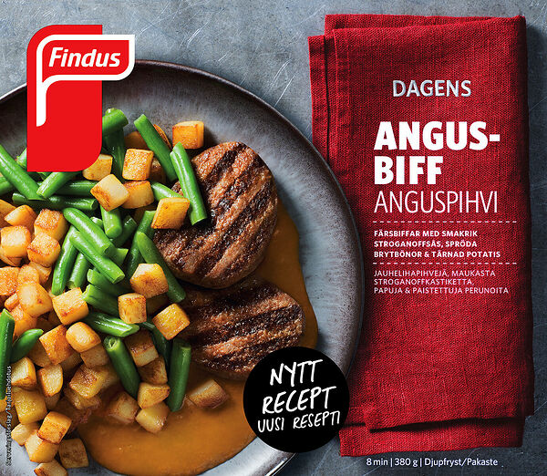 Angusbiff grillad med tärnad potatis Findus Dagens - bild 1