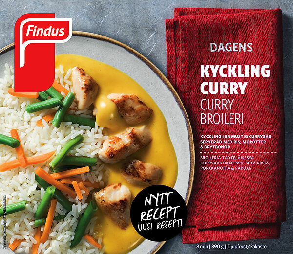 Kyckling Curry ris grönsaker Findus Dagens - bild 1
