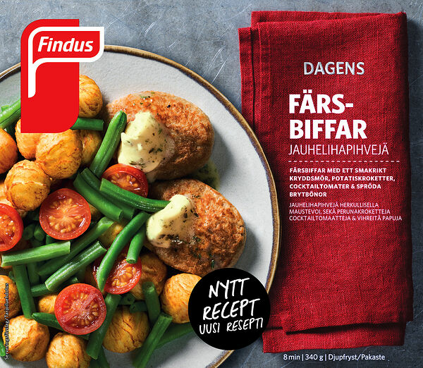 Färsbiffar med kryddsmör Findus Dagens - bild 1