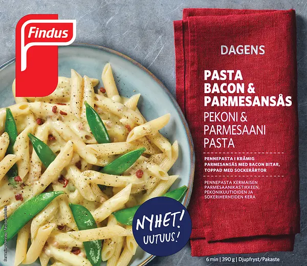 Pasta Bacon & Parmesansås Findus Dagens - bild 1