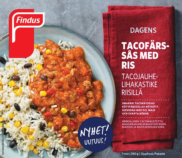 Tacofärssås med ris Findus Dagens - bild 1