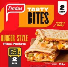 Pizza Pockets Burger Style 2-pack Findus