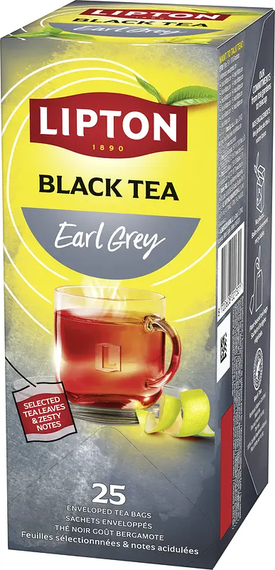 Te Lipton 25p Black Tea Earl Grey RA - bild 1