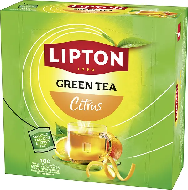 Te Lipton 100p Balance Green Tea Citrus RA - bild 1