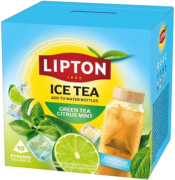 Ice Tea Lipton Green Tea Citrus Mint Zero Sugar - bild 1