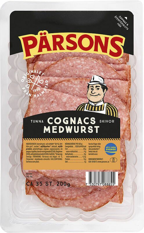 Cognacsmedwurst skivad Pärsons - bild 1
