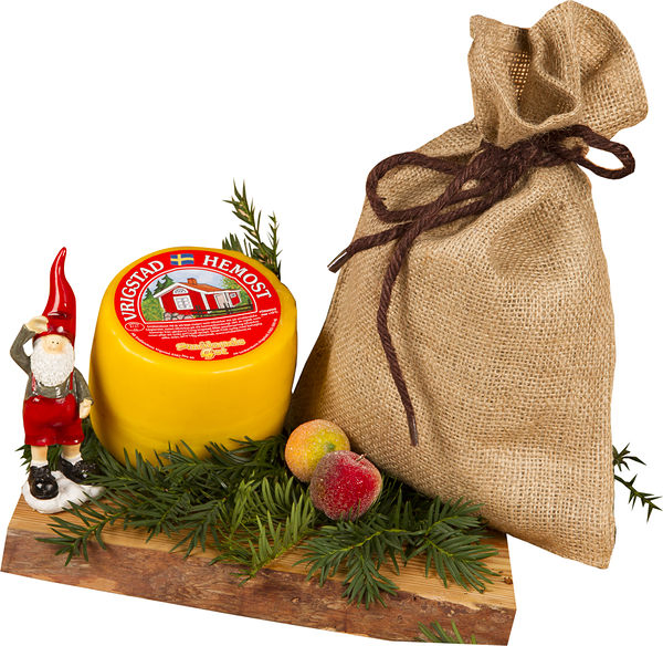 Julost Röd & Blå Gourmet i Julsäck God Jul Grå matgåva