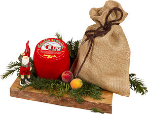 Julost Röd & Blå Gourmet i Julsäck God Jul Röd matgåva