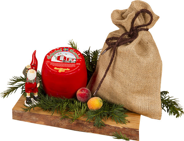 Julost Röd & Blå Gourmet i Julsäck God Jul Röd matgåva