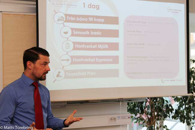 Daniel Nowak Basic Barista utbildning Torebrings
