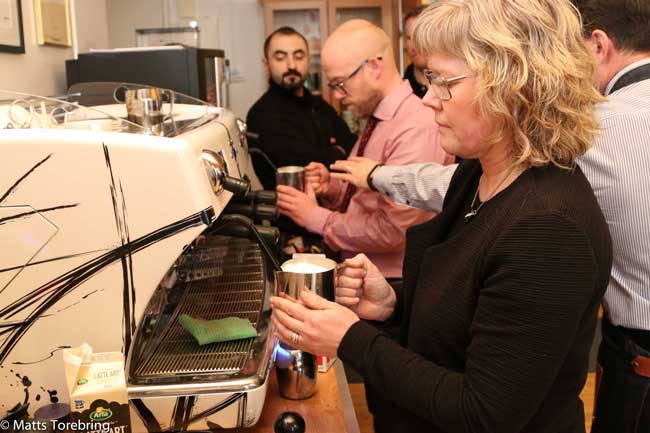 basic barista utbildning hos Torebrings